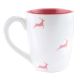 Pink Running Deer Decorative Handcraft Ceramic Coffee Mug